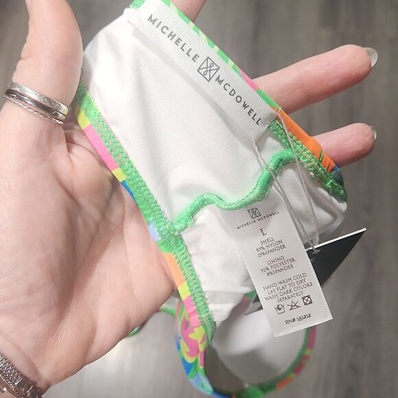 NWT Michelle McDowell Bright Chloe River Iris Teal Bikini - Picture 8 of 8